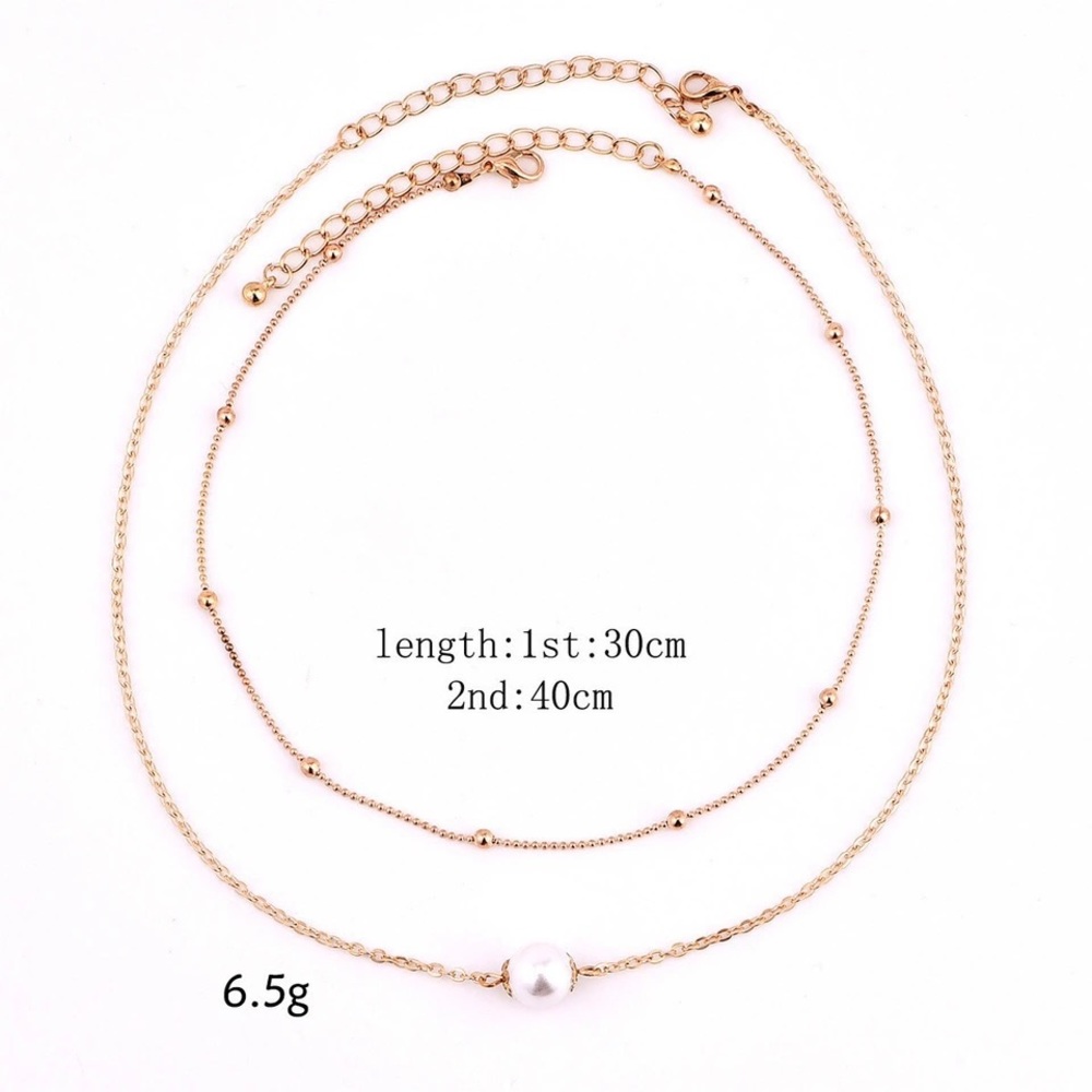 🛍NEW⚡️ “GOLD PEARL” Layered Choker - Picture 3 of 5